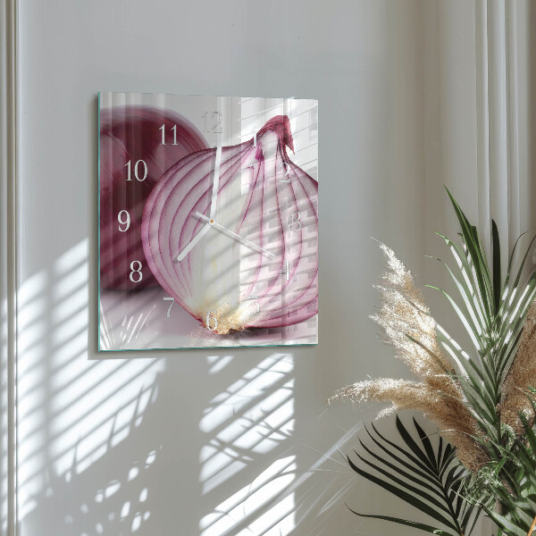 Square wall clock Onion