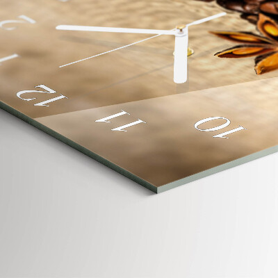 Square wall clock Coffee Beans