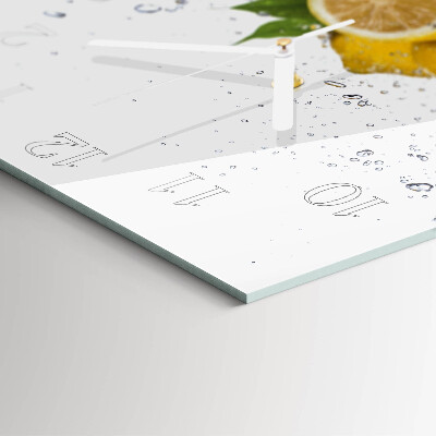 Square wall clock Lemons