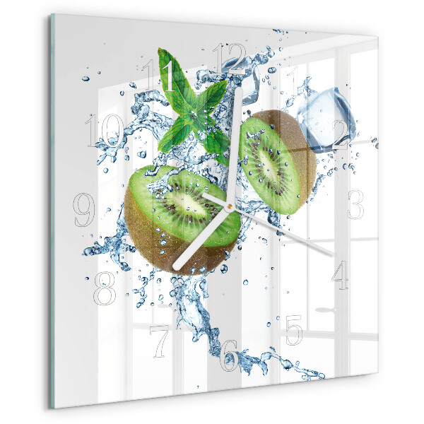 Square wall clock Kiwi