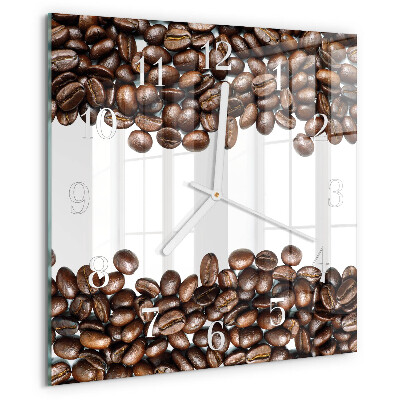 Square wall clock Coffee Beans