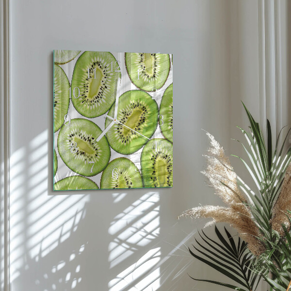 Square wall clock Kiwi
