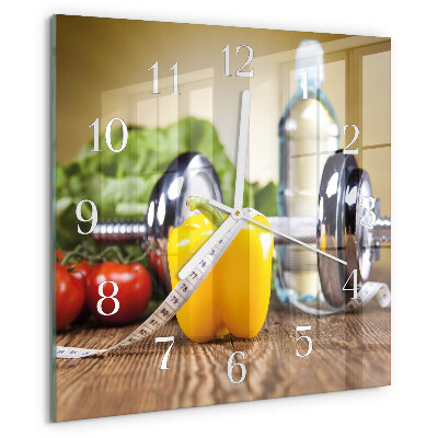 Square wall clock Pepper