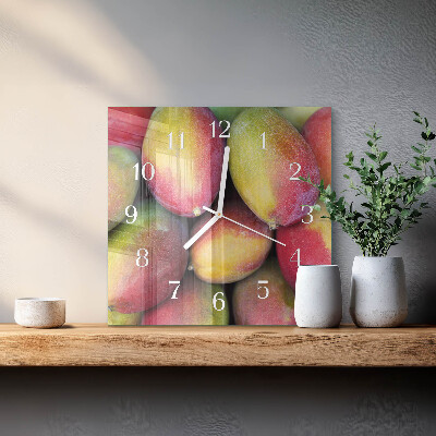 Square wall clock Fruit