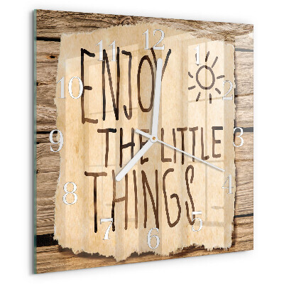 Square wall clock Enjoy
