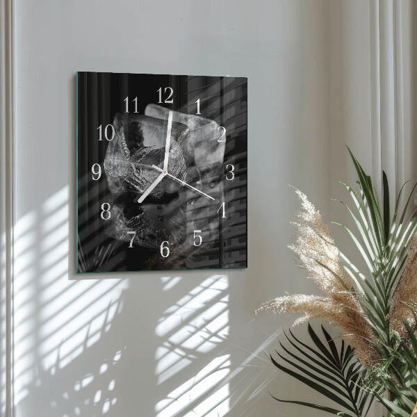 Square wall clock Ice Cubes
