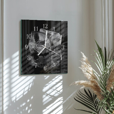 Square wall clock Ice Cubes