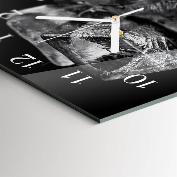 Square wall clock Ice Cubes