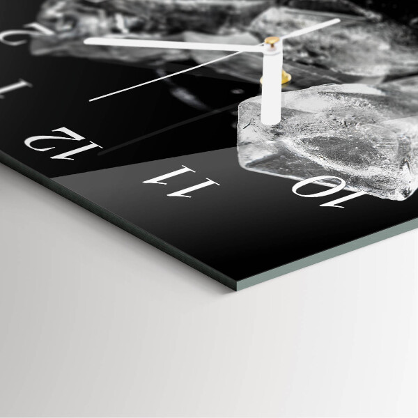 Square wall clock Ice Cubes