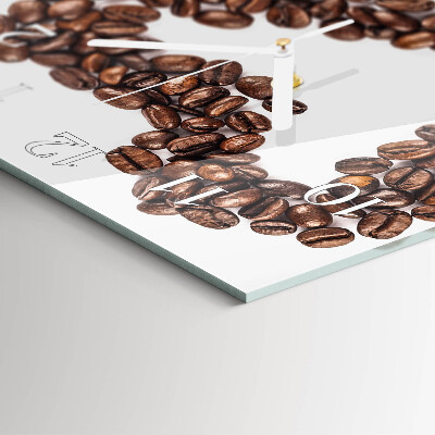 Square wall clock Coffee Beans