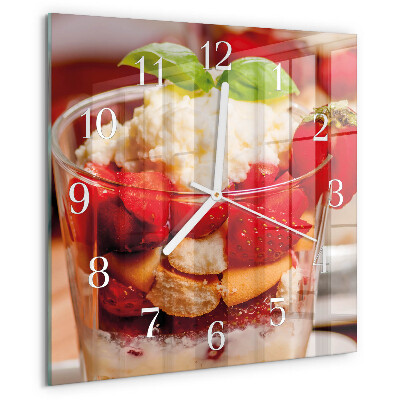 Square wall clock Fruit