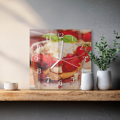Square wall clock Fruit