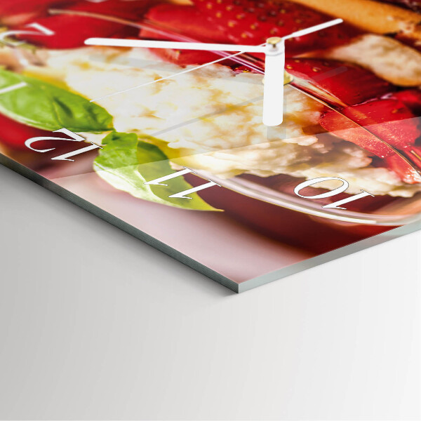 Square wall clock Fruit