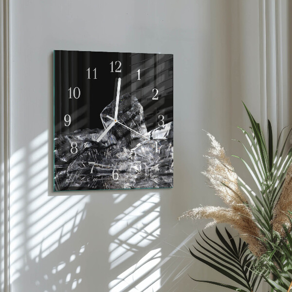 Square wall clock Ice Cubes