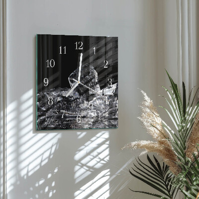 Square wall clock Ice Cubes