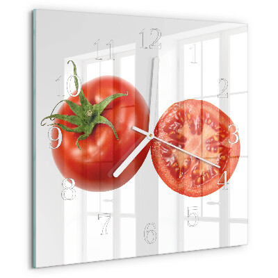 Square wall clock Tomatoes