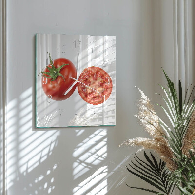 Square wall clock Tomatoes
