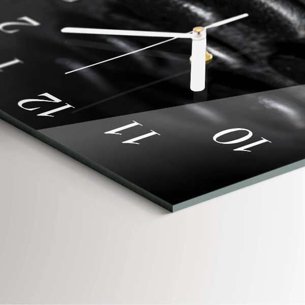 Square wall clock Zen stones