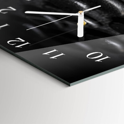 Square wall clock Zen stones