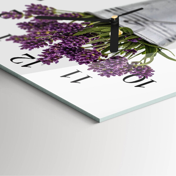 Square wall clock Lavender