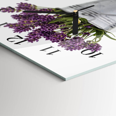 Square wall clock Lavender