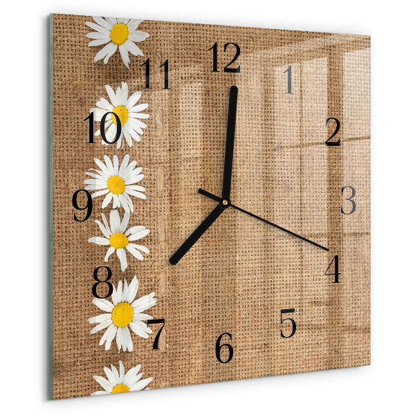 Square wall clock Daisy