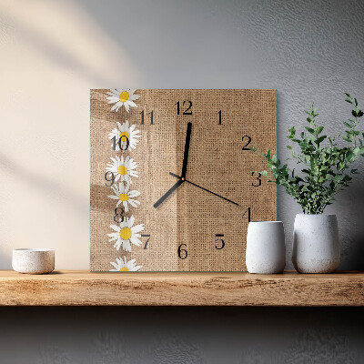 Square wall clock Daisy