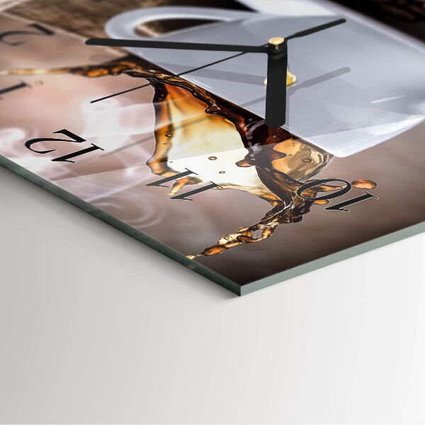 Square wall clock Coffee