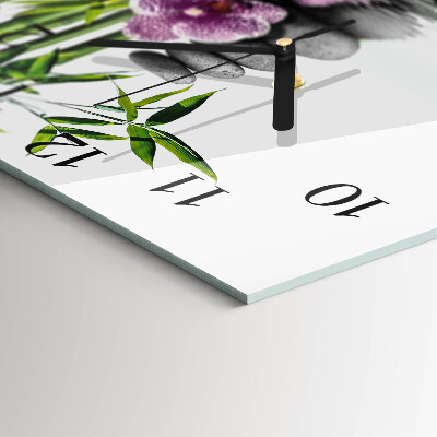 Square wall clock Flower Tree