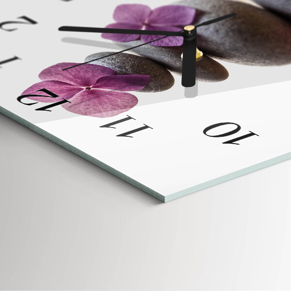 Square wall clock Stone Spa
