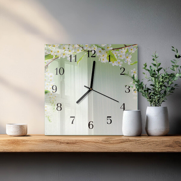 Square wall clock Spring