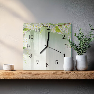 Square wall clock Spring