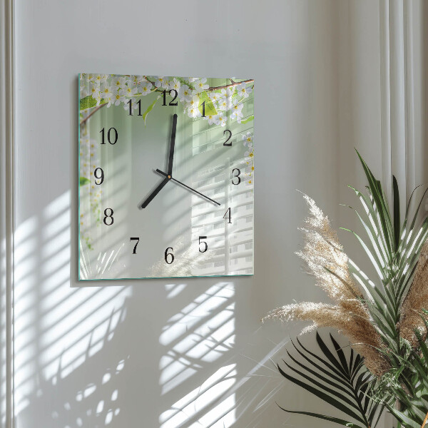 Square wall clock Spring