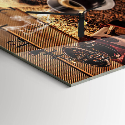 Square wall clock Coffee Beans