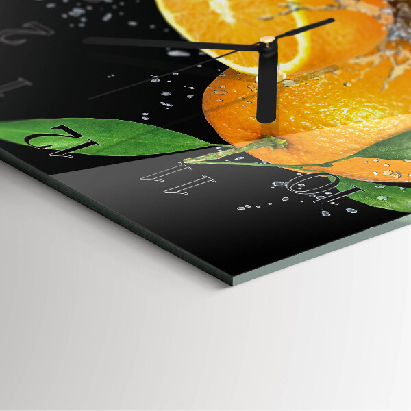 Square wall clock Oranges