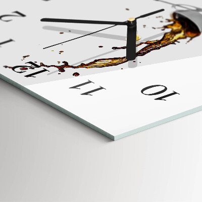 Square wall clock Coffee