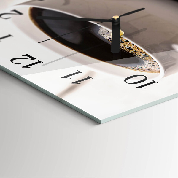 Square wall clock Coffee