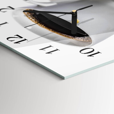 Square wall clock Coffee