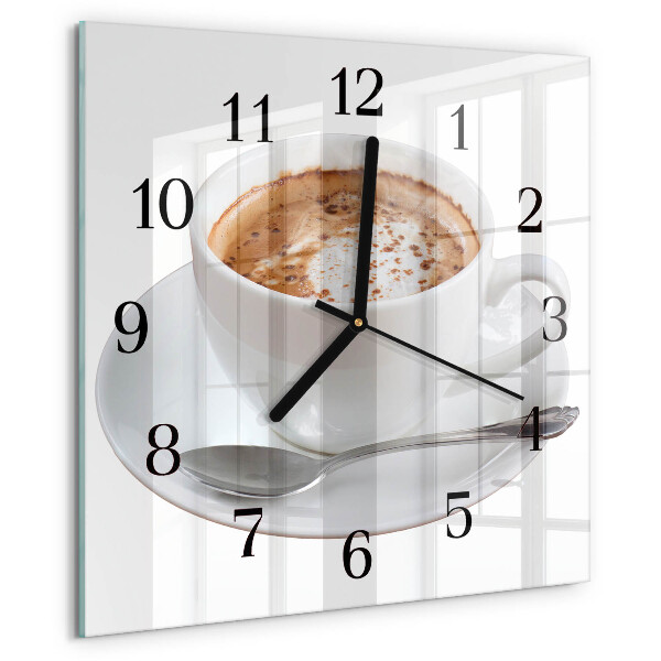 Square wall clock Coffee