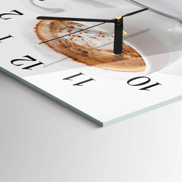 Square wall clock Coffee