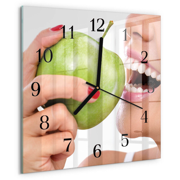 Square wall clock Apple