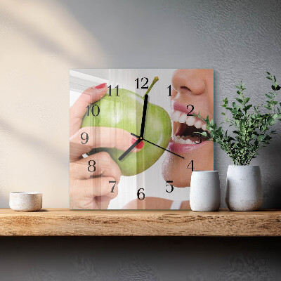 Square wall clock Apple