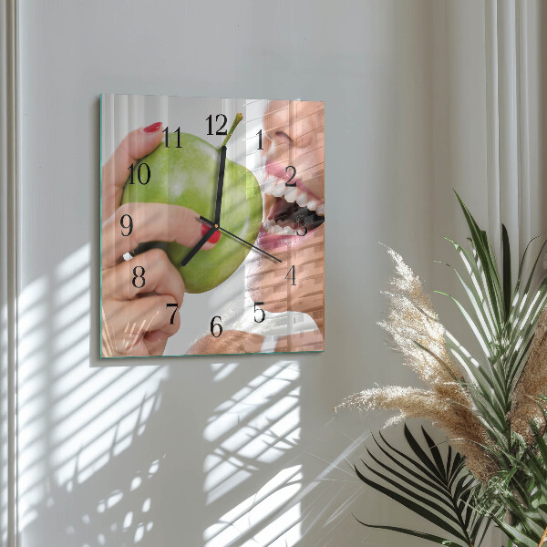 Square wall clock Apple