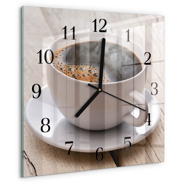 Square wall clock Coffee