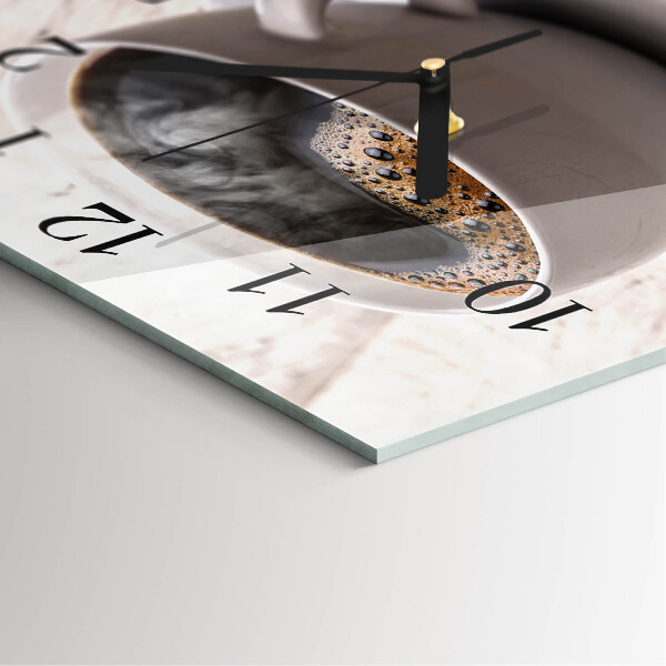 Square wall clock Coffee