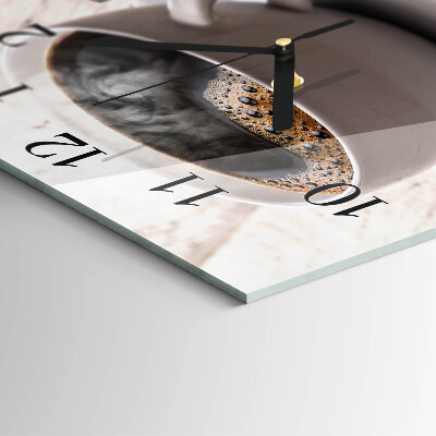 Square wall clock Coffee