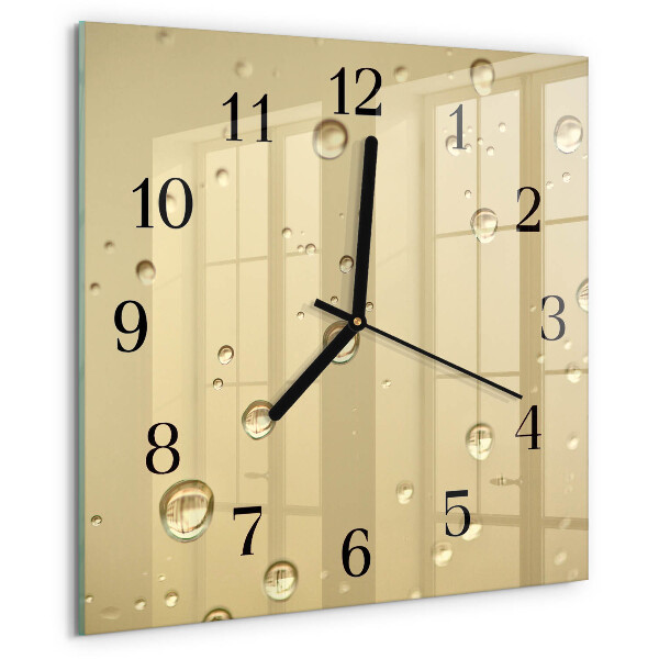 Square wall clock Drops