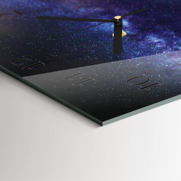 Square wall clock Galaxy