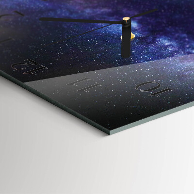 Square wall clock Galaxy