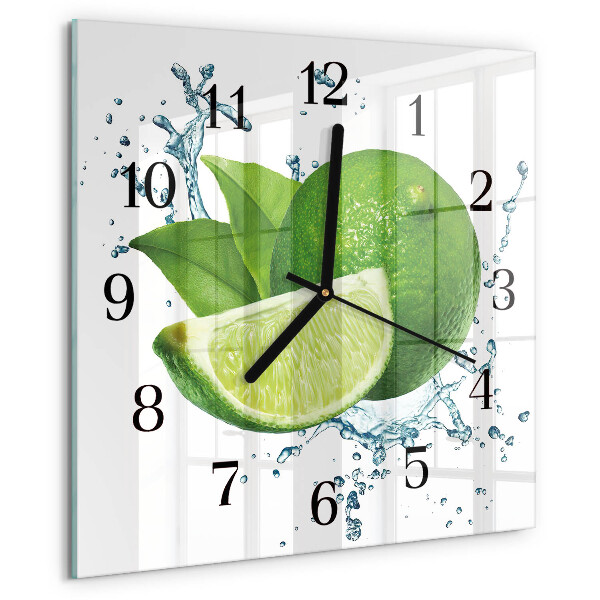 Square wall clock Calcium carbonate